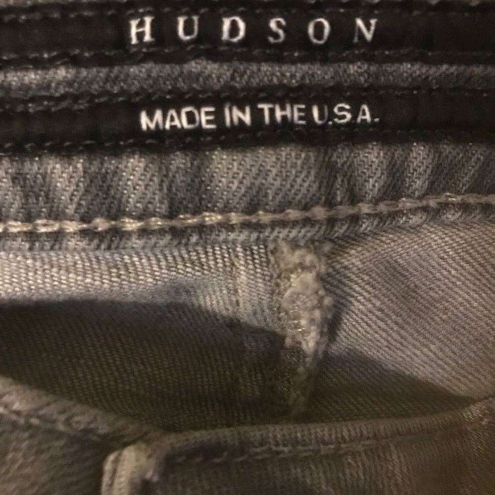 Hudson Jeans Collin Midrise Skinny Jeans Stone Grey Size 25” - Picture 6 of 12